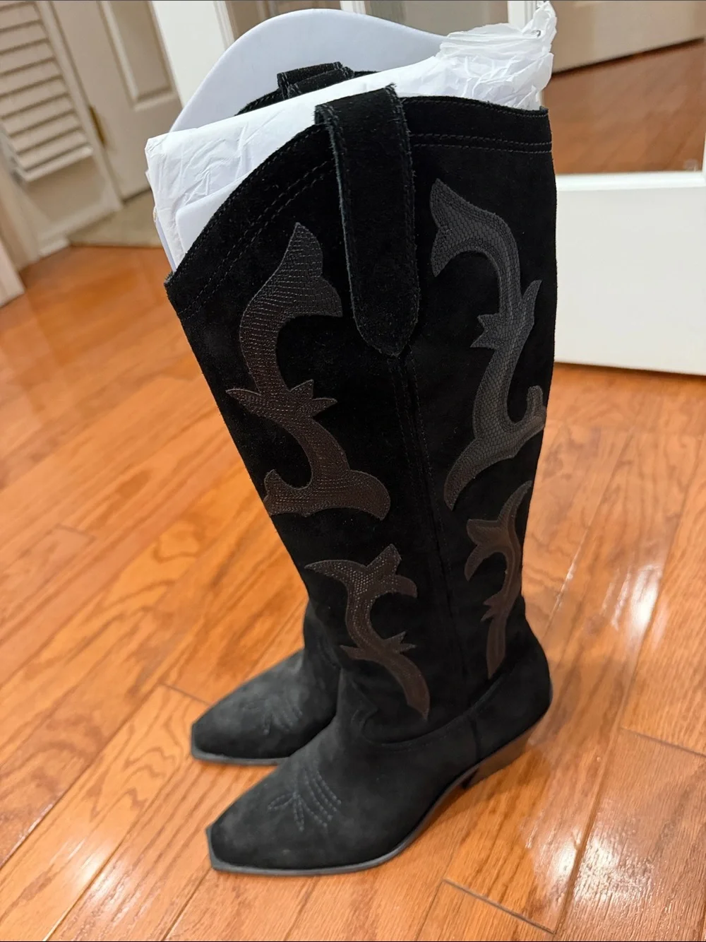 Dolce Vita Black Suede Over-the-Knee Boots